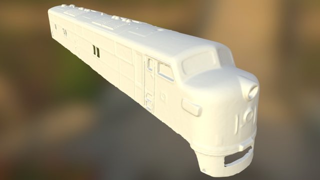 Streamliner Locomotive - Fine Detail Scan Test 3D Model