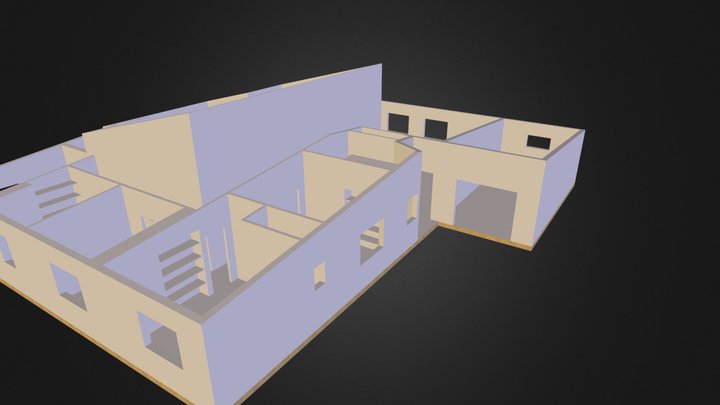 Maison Etienne placards sans portes.zip 3D Model