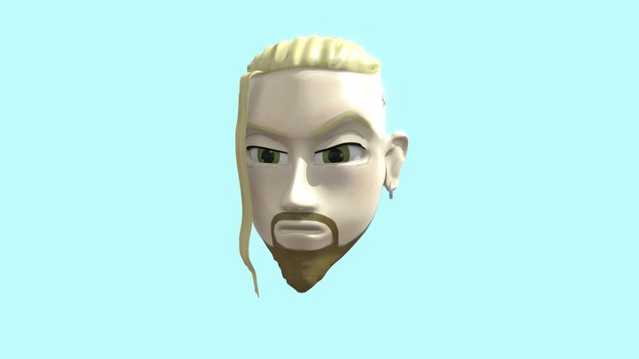 Draken con barba 3D Model