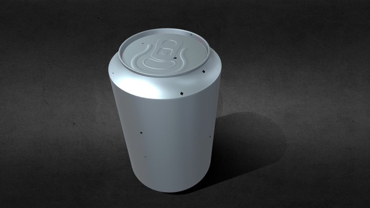 White Can Koozie 330 Ml - 3D Model by rebrandy