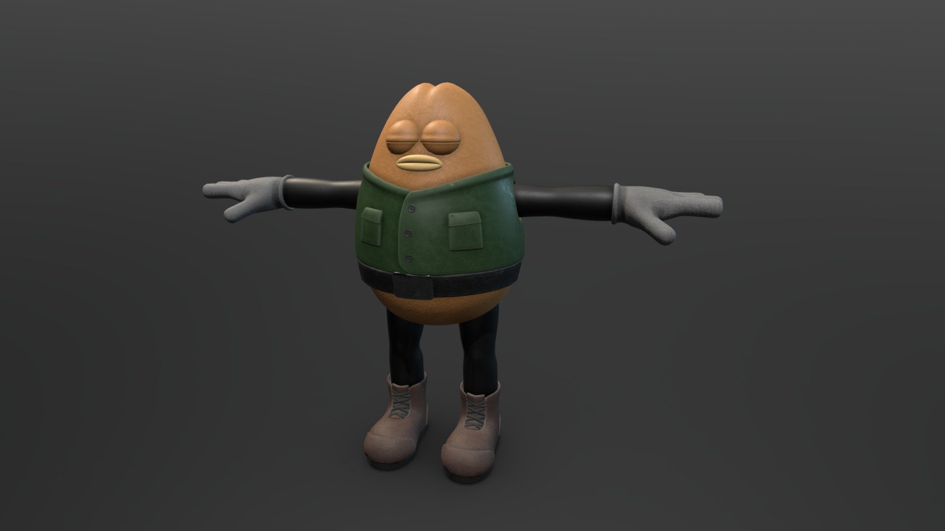 Killer Bean Character - Download Free 3D model by racche [3fa3039