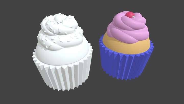 3D Printable Hollow Cup Cake