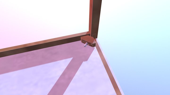 Bord Hjoerne 2 (med farver) 3D Model