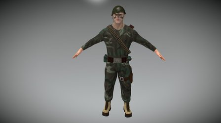 Soldier Character 3D Model