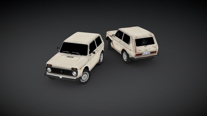'90 Lada Niva 3D Model