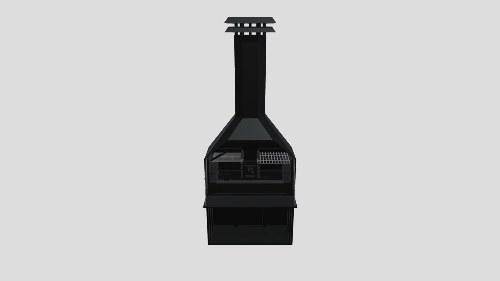 Vrijstaande braai — Sketchfab embed 3D viewer
