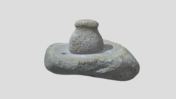 擦石と石皿_北海道伊達市北黄金貝塚 3D Model