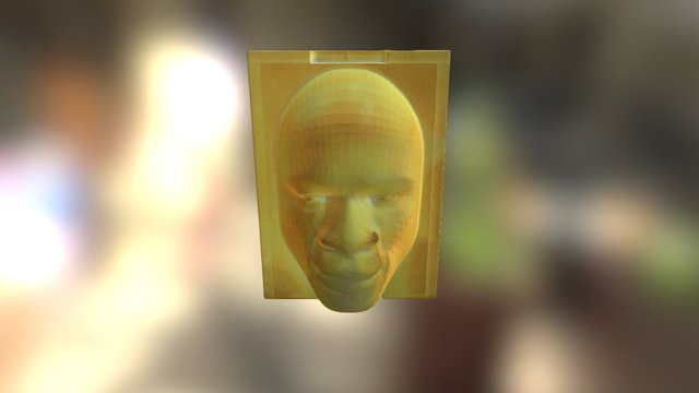 Forgácsolt Arc- CNC milled human face 3D Model
