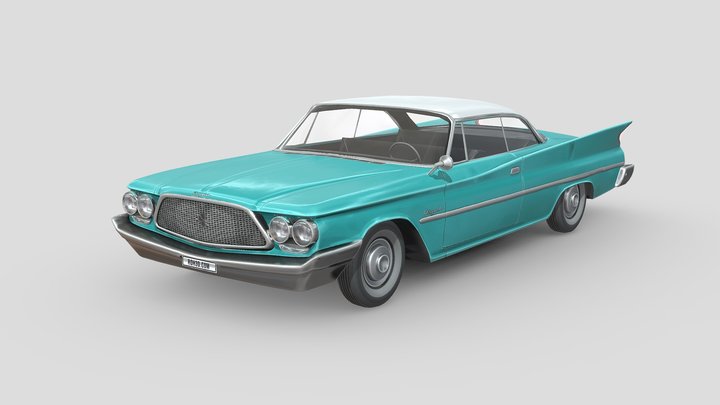 Low Poly Car - Chrysler Saratoga 1960 3D Model