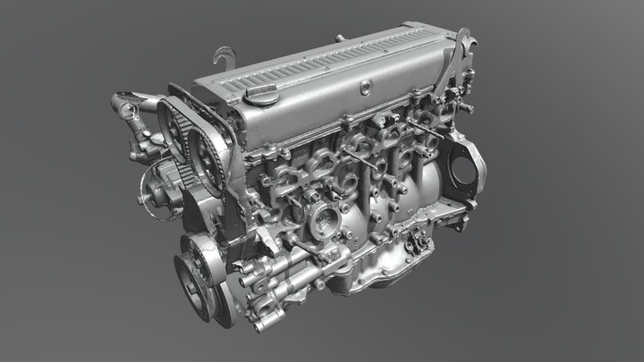 1JZ-GTE engine 3D Model