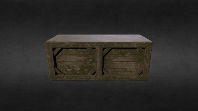 Wood box 3D Model