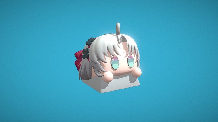 Wuthering Waves Keycap - Carlotta Fanart 3D Model