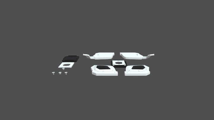 《三角洲行动（Delta Force）》深蓝cosplay附件（包含护脸，墨鱼干和勋章） 3D Model