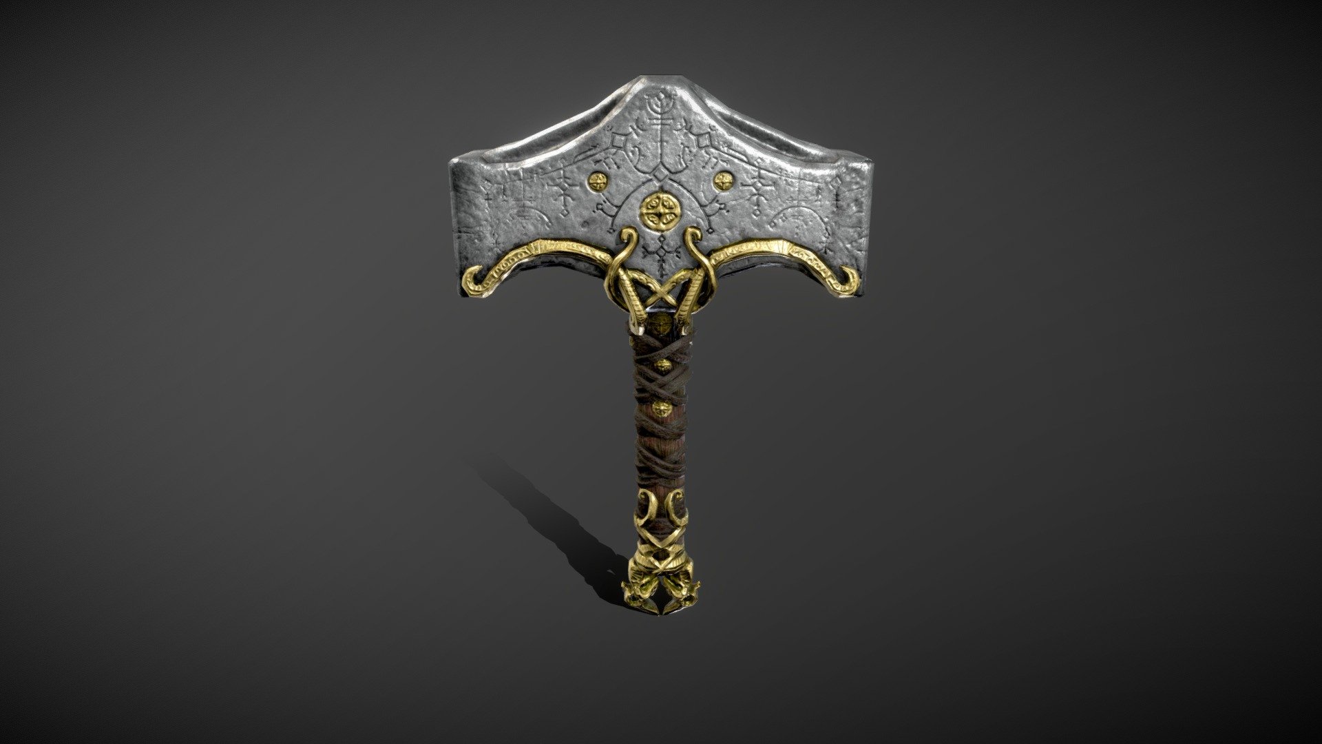 God of war Ragnarok Mjolnir fan model - Download Free 3D model by ...