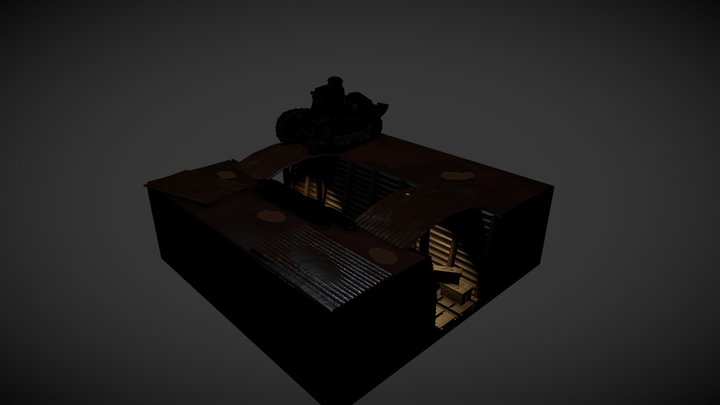 Renault FT 17 Trench crossing 3D Model