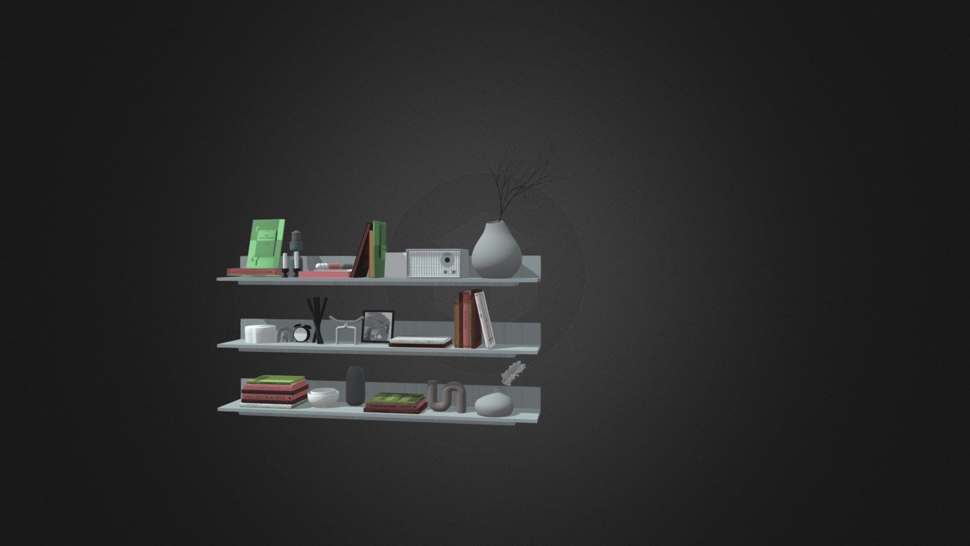 Picture of Minimalistic 3D Decor Collection - 3D model by Diti (@deepthinayak33 ...