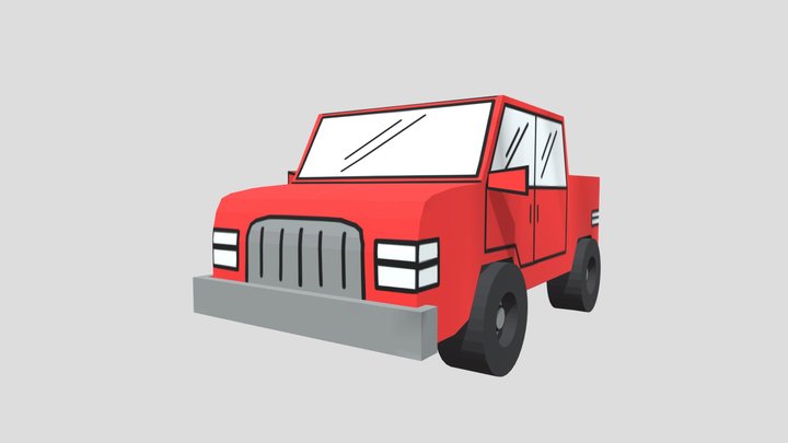 Johnny The Truck (ASDFMOVIE 15) 3D Model
