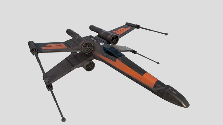 X-wing 3D Model
