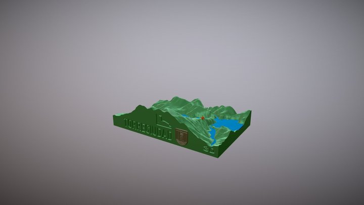 Entorn amb relleu de Torreciudad. 3D Model