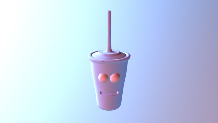 Vaso de gaseosa 3D Model