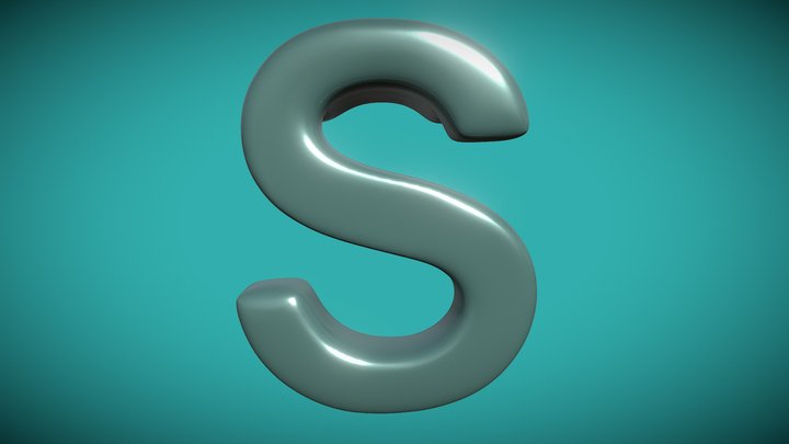SketchFab 3D ambigram 3D Model
