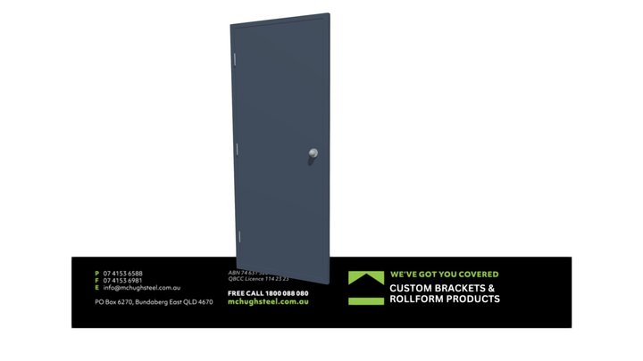 PADSDO PA Door 820 Double Skin Deep Ocean 3D Model