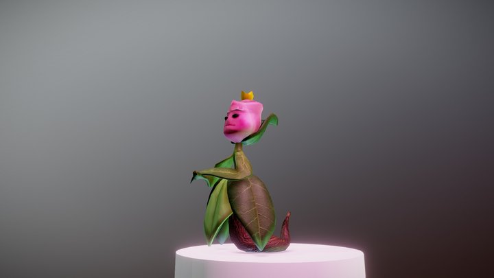 Queen Tulip 3D Model