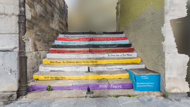 Song colored stairs scan 3D Model