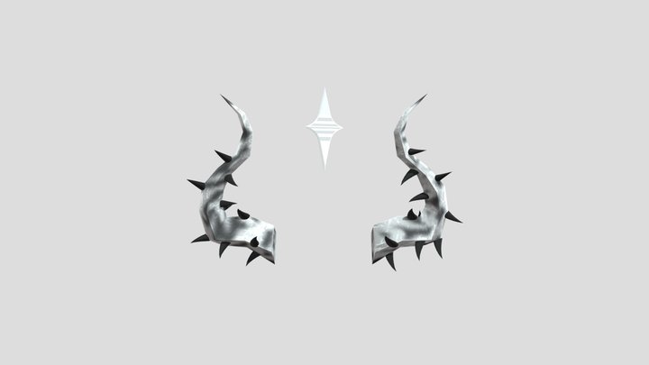 sharded horns 3D Model