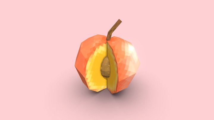 Peach 3D Model