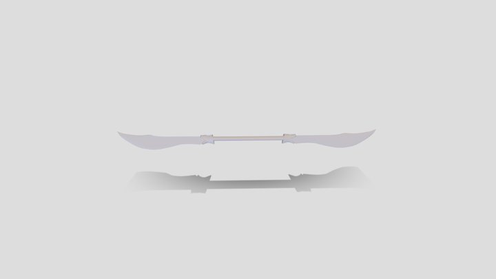 Dual Blade Weapon 3D Model