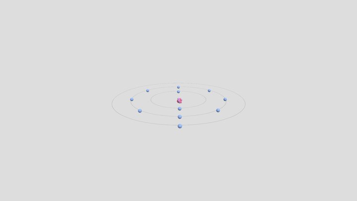 Sodium Atom 3D Model