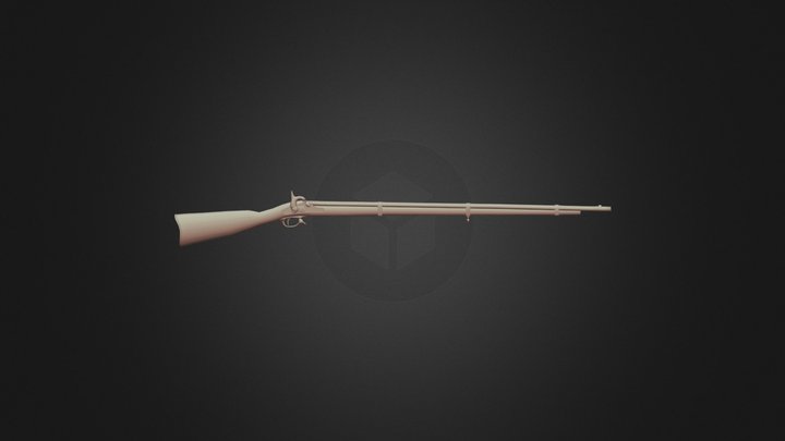 1842 Springfield Musket [Soar] 3D Model