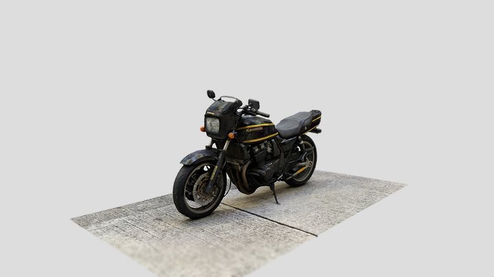 Kawasaki zrx400 3D Model