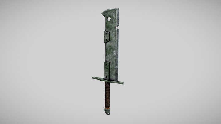 Ancient Sword - Low Game 3D Model