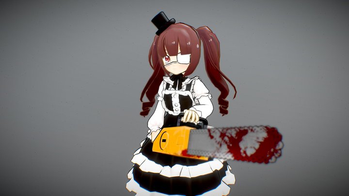[Dropkick on My Devil!] Yurine Hanazono 3D Model
