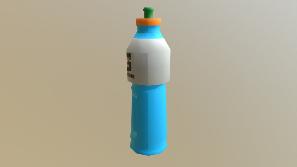 Gatorade Bottle for advergame - 3D model by SaiyanDan [3fb8ccc] - Sketchfab