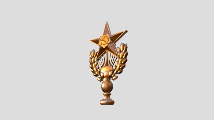 The Star atop the Kotelnicheskaya Building 3D Model