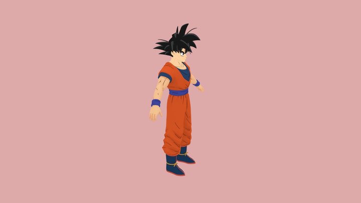 Son Goku - Dragon Ball (Baked Texture) 3D Model