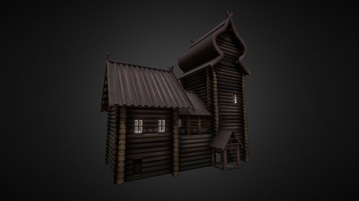 Mansions - Log house(Хоромы). 3D Model