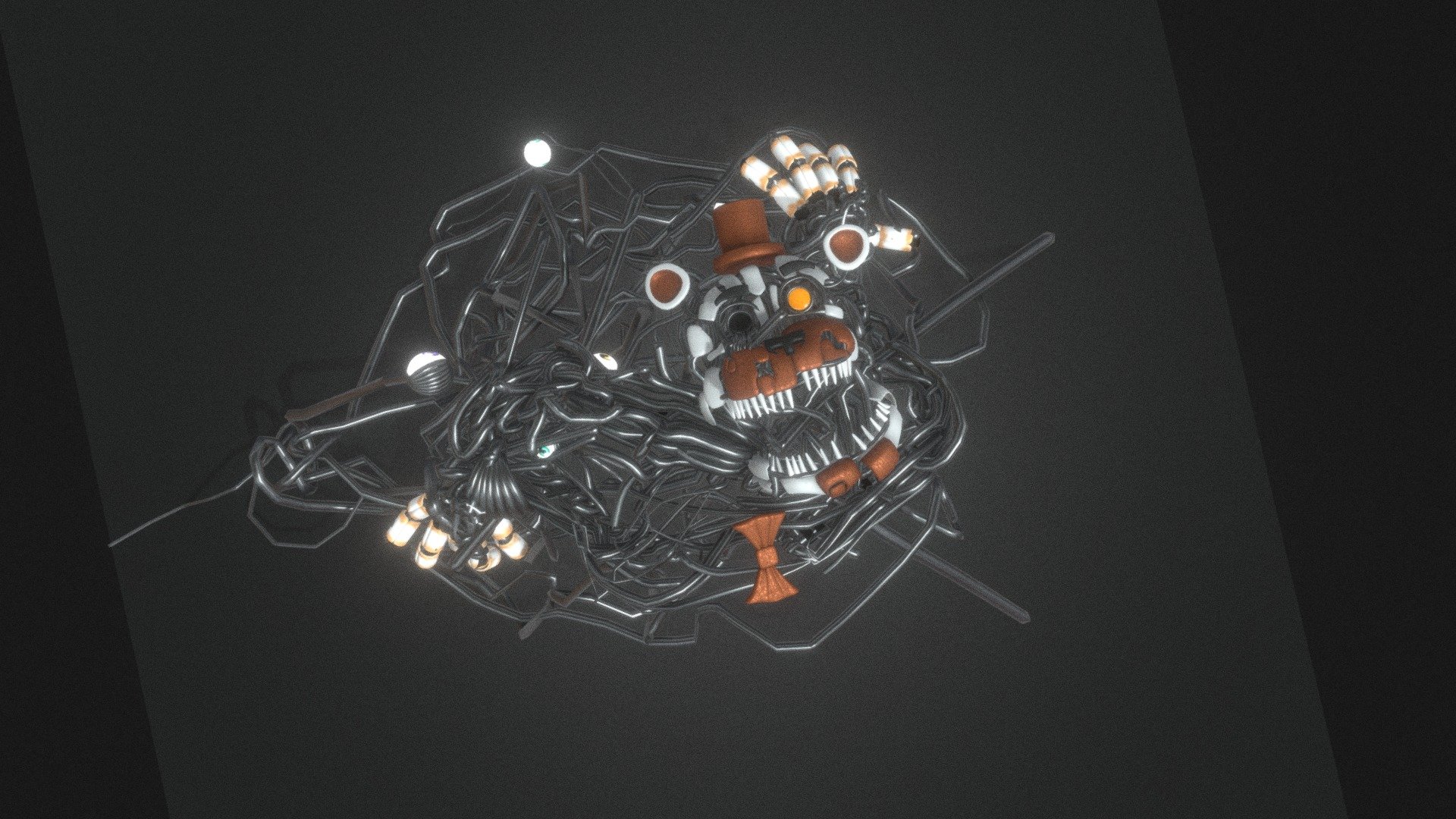 stylized molten freddy - Download Free 3D model by glichtrap [d6fd951] -  Sketchfab