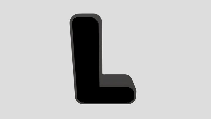 L Letter Of Alphabet Stone Carved