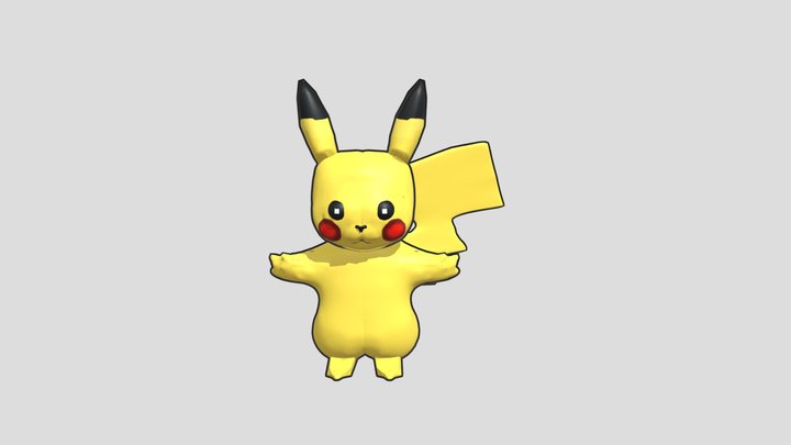 pikachu pokemon 3D model