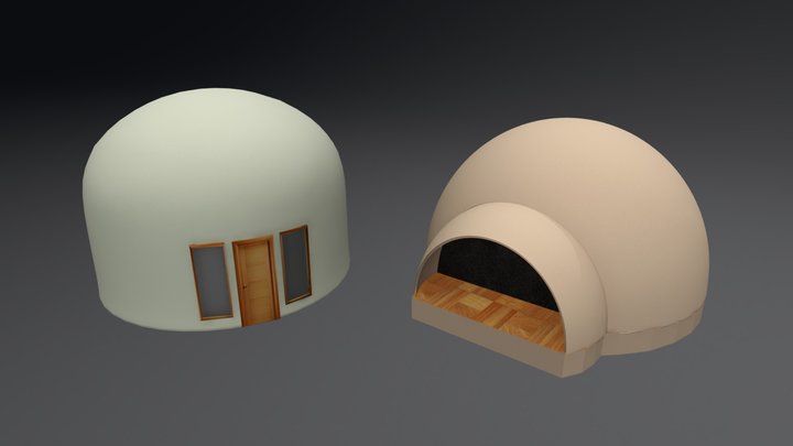 Modelos Habitacion Domo Algarrobo 3D Model
