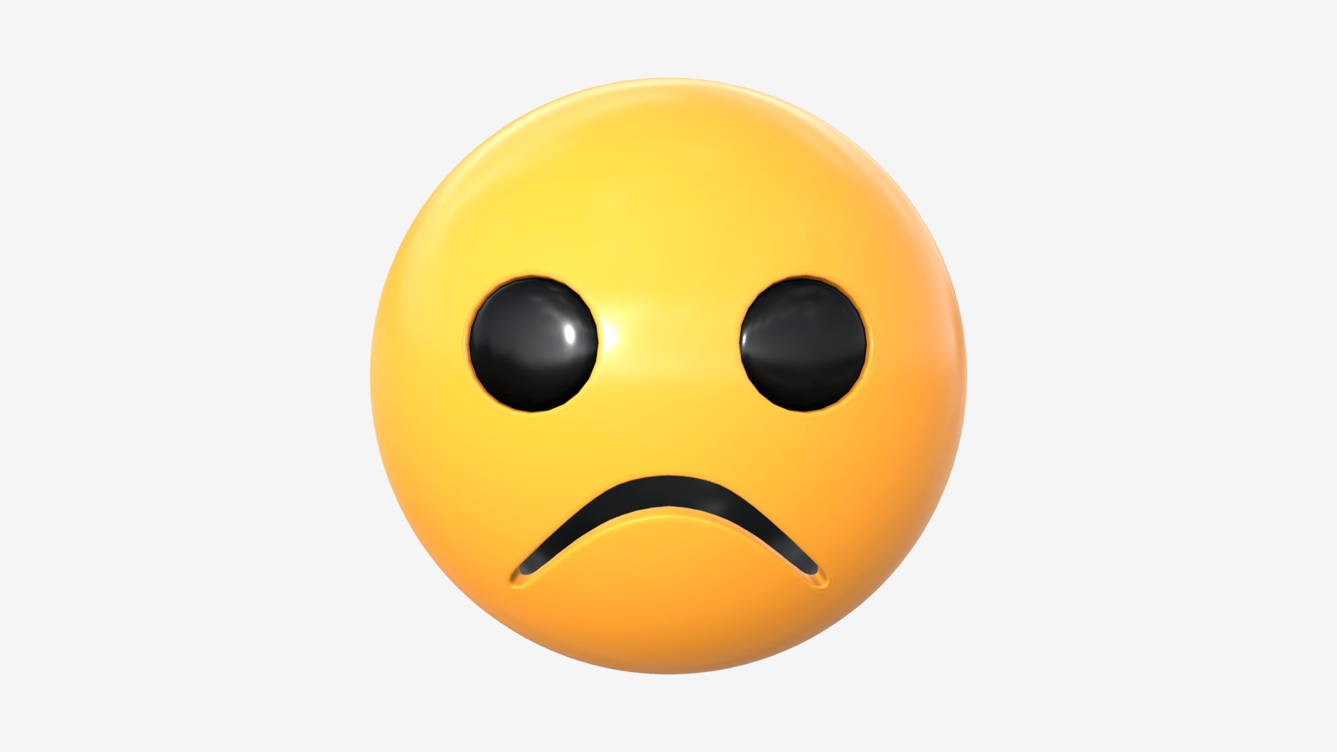 Emoji 067 Frowning - Buy Royalty Free 3D model by HQ3DMOD (@AivisAstics ...