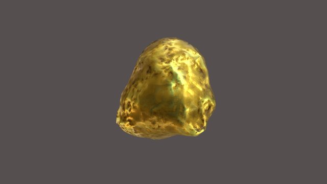 Gold Nugget 3D Model