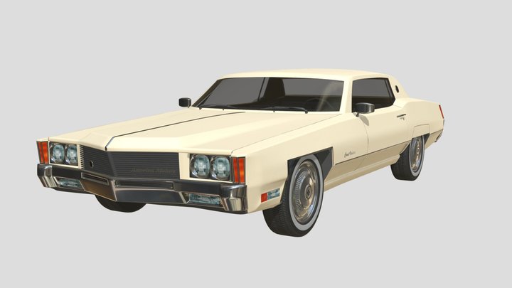 American coupe 1970 3D Model