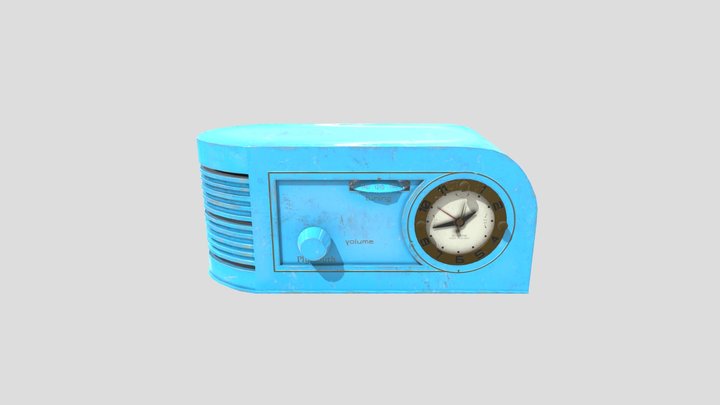 Radio Clock 2 3D Model
