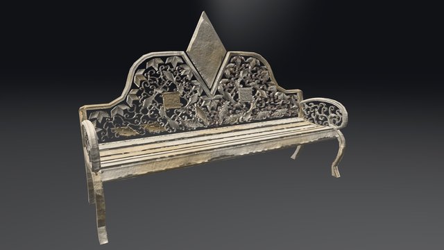 Gothic/Victorian Bench 3D Model