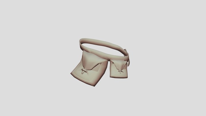 Belt with travel Bags 3D Model